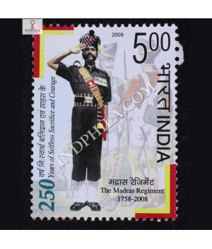 The Madras Regiment 1758 2008 Commemorative Stamp