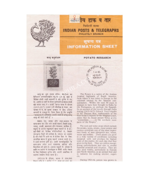 150th Anniversary Of Potato Research In India Brochure 1985