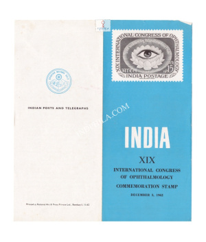 19th International Congress Of Opthalmology New Delhi Brochure 1962
