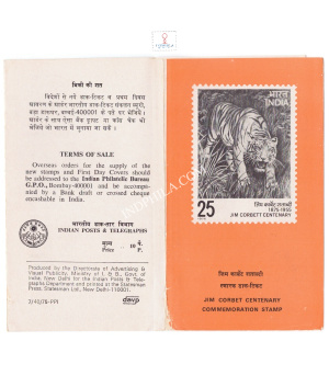Birth Centenary Of Edward James Corbett Brochure 1976