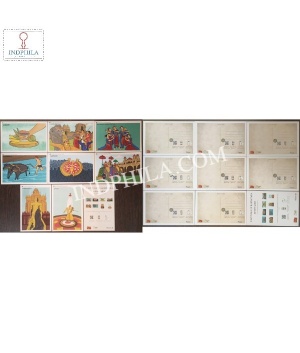 Festival Of Karnataka Set Of 8 Augmented Post Cards