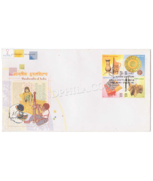 First Day Cover Of Handicrafts 15 Nov 2002 Setenant Fdc