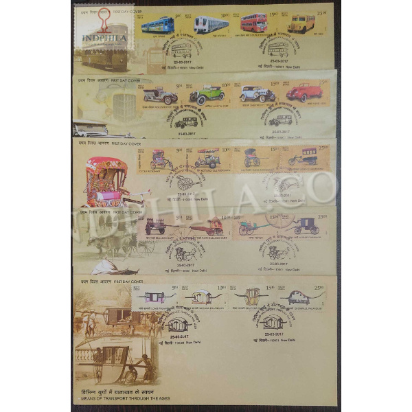 First Day Cover Of Means Of Transport Through The Ages 25 Mar 2017 Setenant Fdc