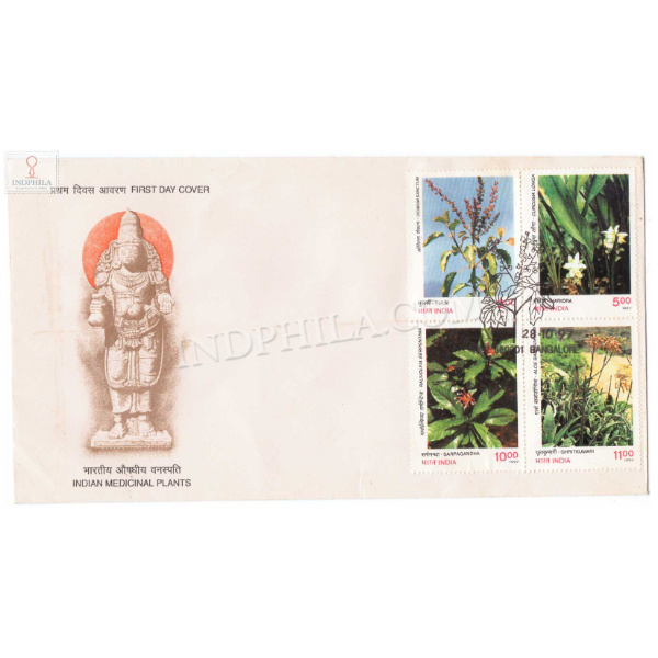 First Day Cover Of Medicine Plants 28 Oct 1997 Setenant Fdc