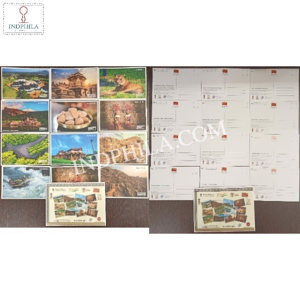 Incredible India Set Of 12 Post Cards