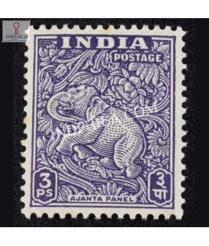 India 1949 Ajanta Cave Panel Mnh Definitive Stamp