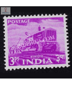 India 1955 Tractor Mnh Definitive Stamp