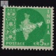 India 1957 Map Of India 4 Mnh Definitive Stamp
