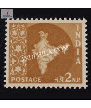 India 1958 Map Of India 4 Mnh Definitive Stamp