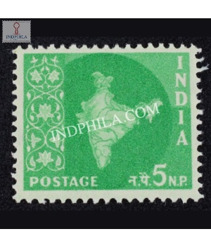 India 1958 Map Of India 6 Mnh Definitive Stamp