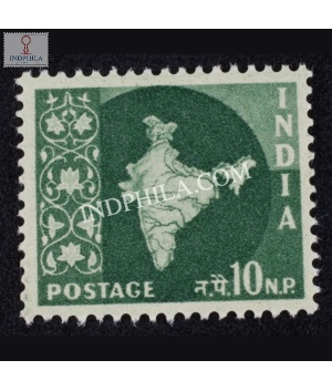 India 1958 Map Of India 8 Mnh Definitive Stamp