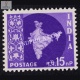 India 1963 Map Of India 3 Mnh Definitive Stamp