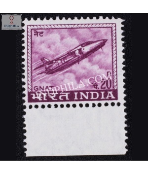 India 1967 Gnat Jet Fighter Mnh Definitive Stamp