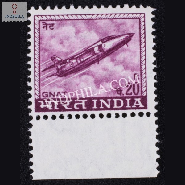 India 1967 Gnat Jet Fighter Mnh Definitive Stamp