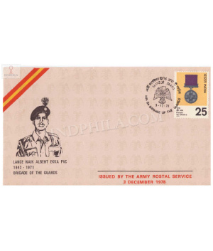 India 1978 Lance Naik Albert Ekka Pvc 14th Bn Brigade Of The Guards Army Postal Cover