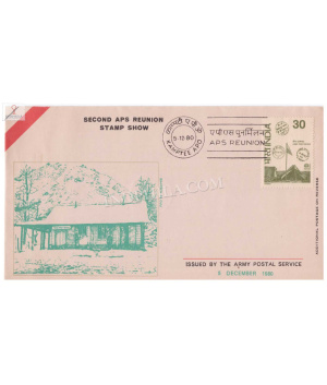 India 1980 Second Aps Reunion Stamp Show 5th Army Postal Cover