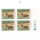 India 1983 50 Years Of Kanha National Park Mnh Block Of 4 Traffic Light Stamp