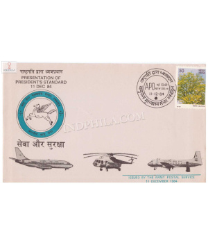 India 1984 Presentation Of Presidents Standard S1 Army Postal Cover