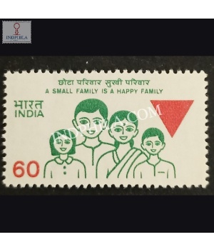 India 1987 Family Planning 2 Mnh Definitive Stamp