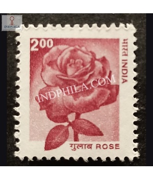 India 2002 Rose Mnh Definitive Stamp
