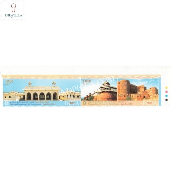 India 2004 Agra Fort Mnh Setenant Traffic Light Stamp