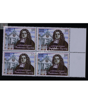 India 2006 Bartholomaeus Ziegenbalg Mnh Block Of 4 Stamp