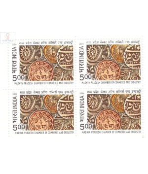 India 2006 Madhya Pradesh Chamber Of Commerceand Industry Mnh Block Of 4 Stamp