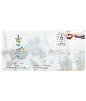 India 2007 Fleet Review Of Indian Air Force Army Postal Cover