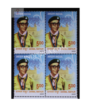 India 2009 Danmal Mathur Mnh Block Of 4 Stamp