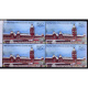 India 2009 Indian Railway Stations Chennai Central Station Mnh Block Of 4 Stamp