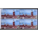 India 2009 Indian Railway Stations Chennai Central Station Mnh Block Of 4 Stamp