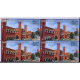 India 2009 Indian Railway Stations Old Delhi Station Mnh Block Of 4 Stamp