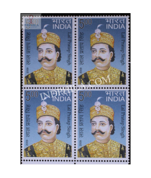 India 2009 Lal Pratap Singh Mnh Block Of 4 Stamp