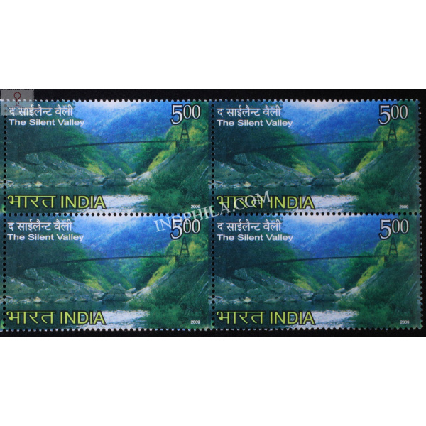 India 2009 The Silent Valley Mnh Block Of 4 Stamp