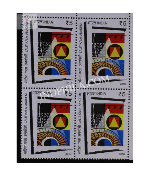 India 2010 Lalit Kala Akademi Mnh Block Of 4 Stamp