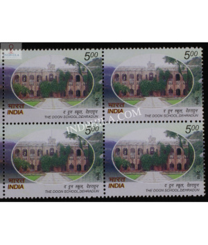 India 2010 The Doon School Dehradun Mnh Block Of 4 Stamp