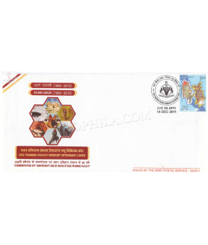 India 2011 232nd Anniversary And 50 Years Of Dog Training Faculty Remount Veterinary Corps Army Postal Cover