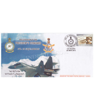 India 2012 Presentation Of The Presidents Standard No 24 Squadron Army Postal Cover
