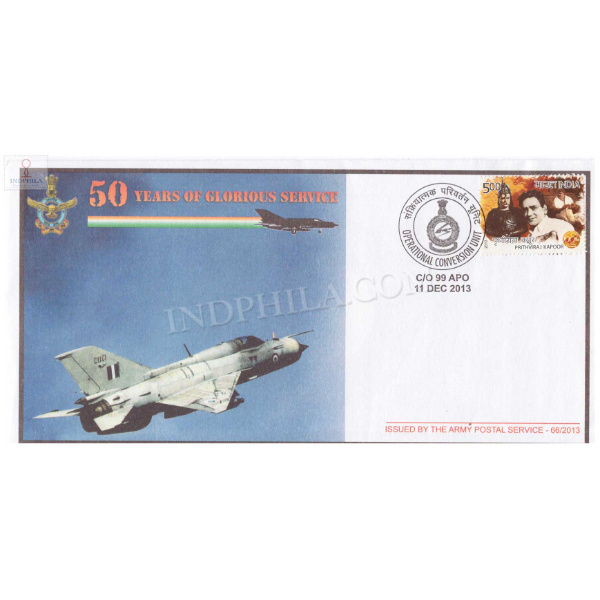 India 2013 Golden Jubilee Of Operational Conversion Unit Army Postal Cover