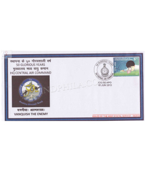 India 2013 Hq Central Air Command Army Postal Cover