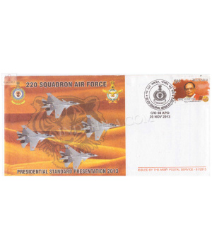 India 2013 No 220 Squadron Indian Air Force Army Postal Cover
