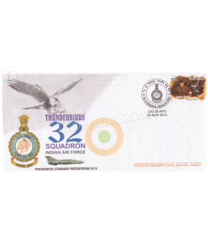 India 2013 No 32 Squadron Indian Air Force Army Postal Cover