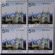 India 2013 Shrine Basilica Vailankanni Mnh Block Of 4 Stamp