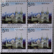 India 2013 Shrine Basilica Vailankanni Mnh Block Of 4 Stamp