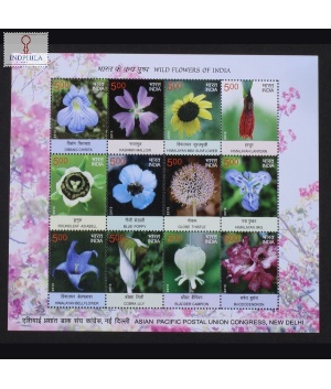India 2013 Wild Flower Mnh Sheetlet