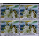 India 2015 100 Years Of Mahatma Gandhis Return S2 Mnh Block Of 4 Stamp