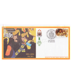 India 2015 11th Battalion The Jammu And Kashmir Rifles Army Postal Cover