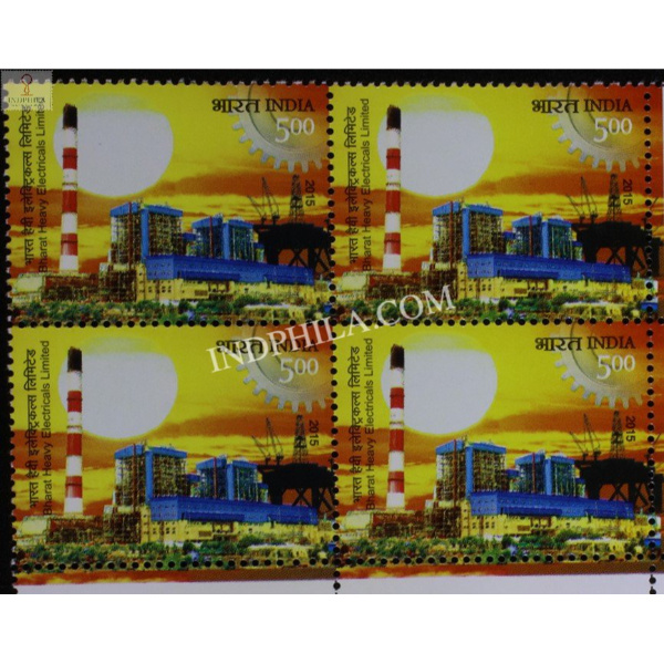 India 2015 Bhel Mnh Block Of 4 Stamp