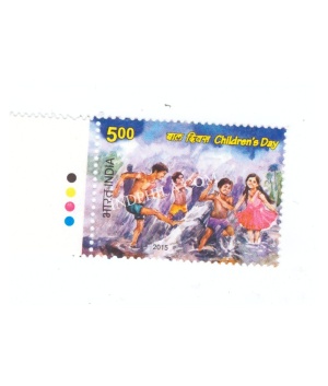 India 2015 Childrens Day S1 Mnh Single Traffic Light Stamp