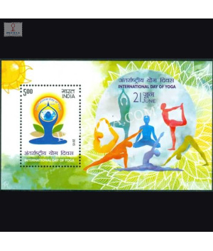India 2015 International Yoga Day Mnh Miniature Sheet